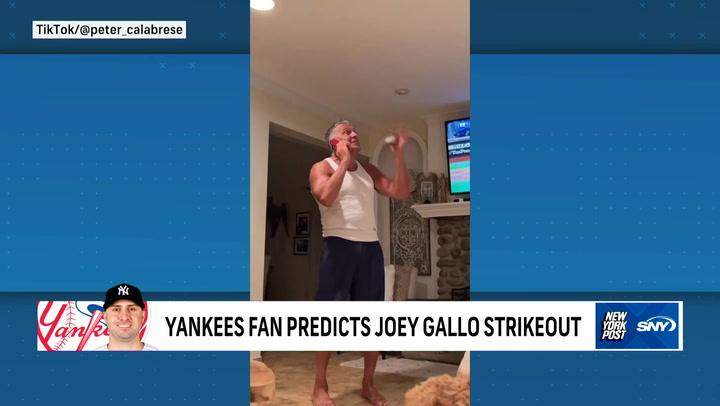 Irate Yankees fan predicts Joey Gallo strikeout