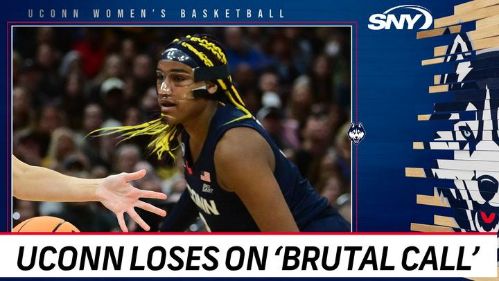 UConn's season ends with 'brutal call' in 71-69 loss to Iowa