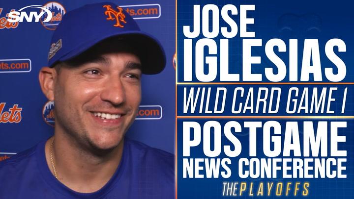 Jose Iglesias discusses his hustle in the Mets' NL Wild Card win and his hit single, OMG remix.