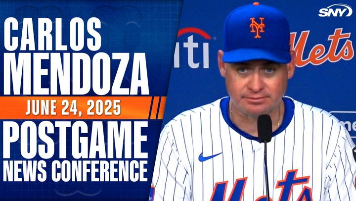 Carlos Mendoza at Mets presser.