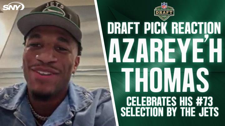 CB Azareye'h Thomas on bringing 'physicality' to Jets after third-round selection in NFL Draft