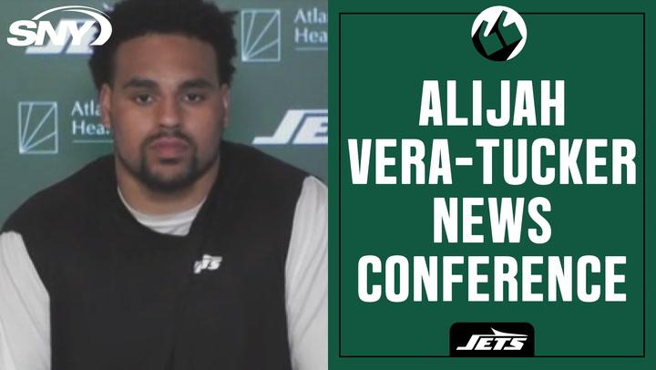 Alijah Vera-Tucker on fifth-year option, revamped Jets offensive line, and his current health