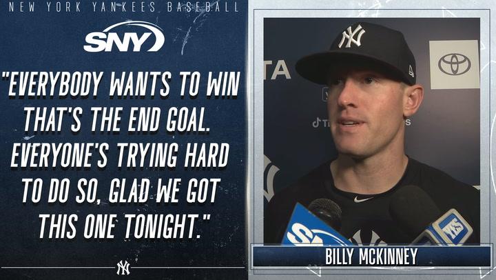 Billy McKinney talks big home run, stellar defensive effort in Yankees win | Yankees Post Game