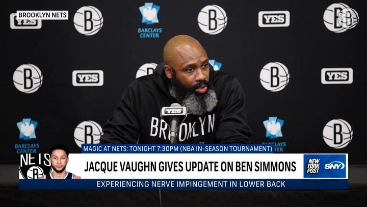 Jacque Vaughn gives an update on Ben Simmons