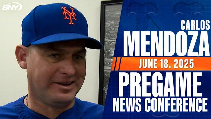 Mets manager at press conference.