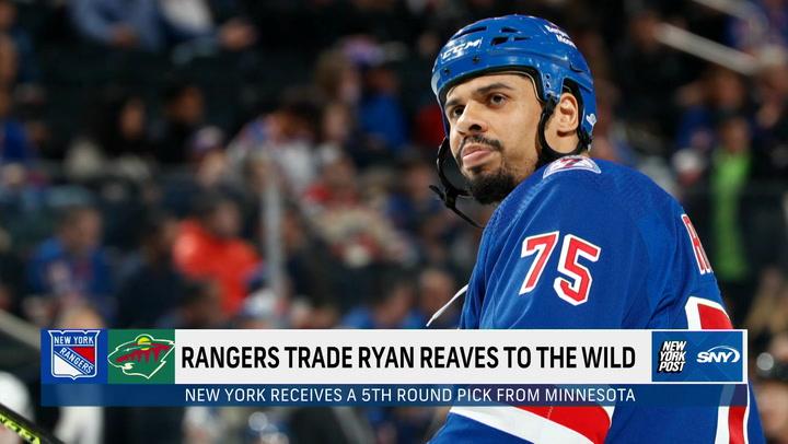 Rangers trade Ryan Reaves to Minnesota for 2025 fifth-round pick