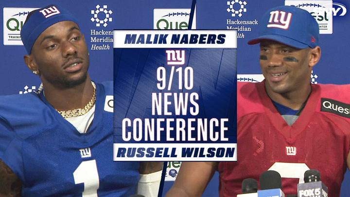 Malik Nabers and Russell Wilson talk about turning around the Giants offense