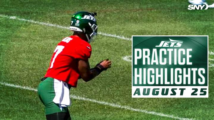 Jets Practice Highlights | Garrett Wilson, Justin Fields, Breece Hall | 8/25/25