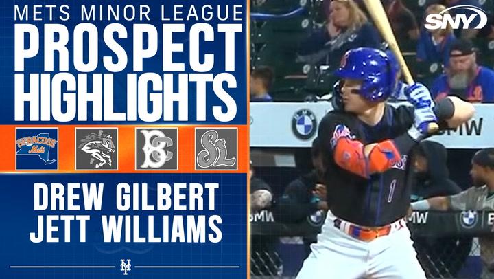 Mets prospects Drew Gilbert and Jett Williams excel in Syracuse win, contributing to a 12-5 victory.