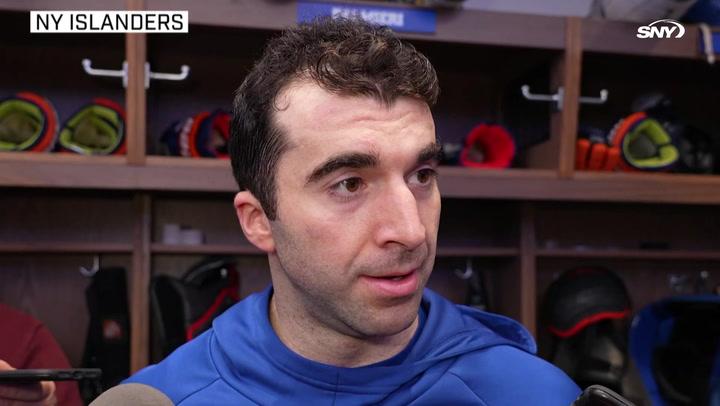 Kyle Palmieri comments on Islanders' shutout win over Detroit | Islanders Post Game