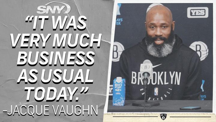 Jacque Vaughn on the state of the Nets following Kevin Durant, Kyrie Irving trades | Nets News Conference