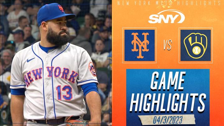 Luis Guillorme pitches scoreless inning in 10-0 loss at Brewers | Mets Highlights