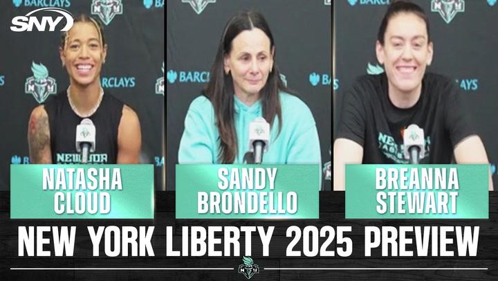 Breanna Stewart, Sandy Brondello, and Natasha Cloud discuss the 2025 New York Liberty season.