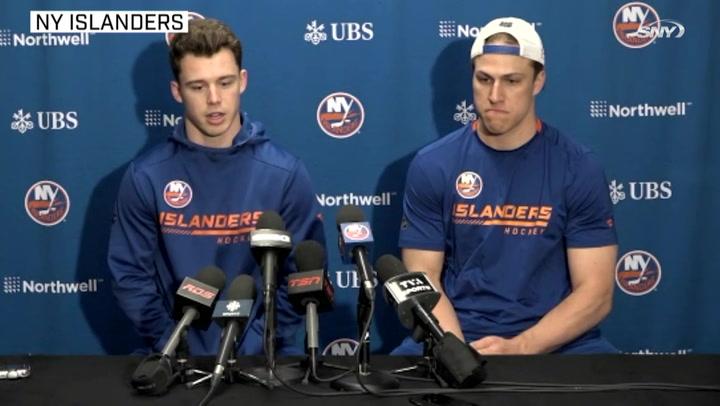 Barry Trotz, Anders Lee and Anthony Beauvillier comment on the passing of Islanders' great Mike Bossy | Islanders News Conference