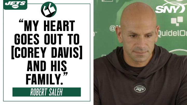 Robert Saleh reacts to Corey Davis' retirement announcement | Jets News Conference