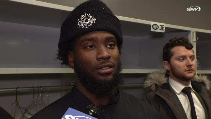 Michael Carter on fourth-quarter fumble, Mike White's heart | Jets Post Game