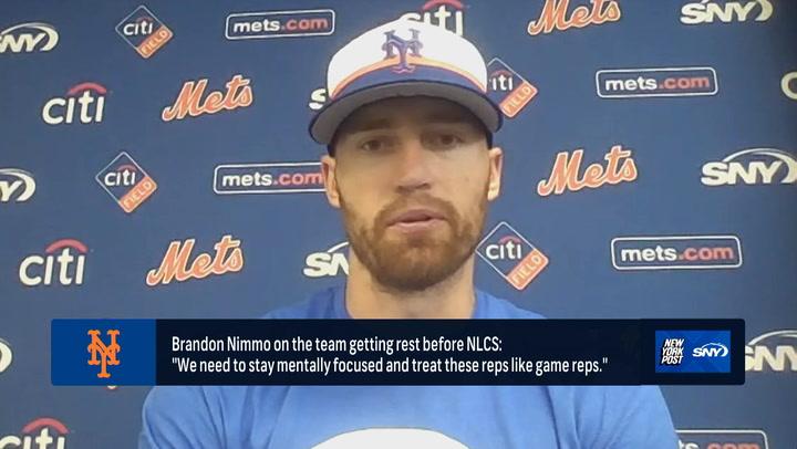 Brandon Nimmo discusses mental focus and preparation for the 2024 NLCS, reflecting on the postseason.