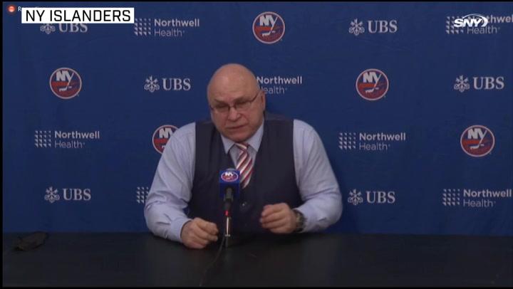 Islanders vs Golden Knights: Barry Trotz on Robin Lehner's return, Covid-19 outbreak | Post Game