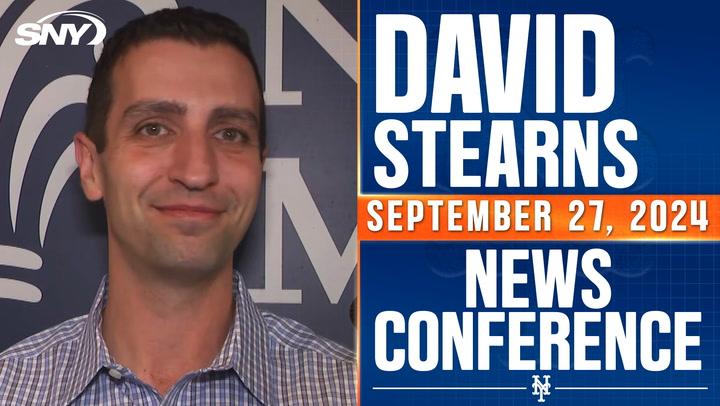 David Stearns discusses Atlanta postponement, Mets pitching depth, and Luisangel Acuña's role.