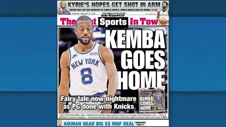 Knicks sit Kemba Walker for remainder of NBA 2021-22 season