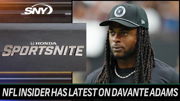 SNY SportsNite discusses Davante Adams trade saga. NFL Insider updates Jets coaching duties.