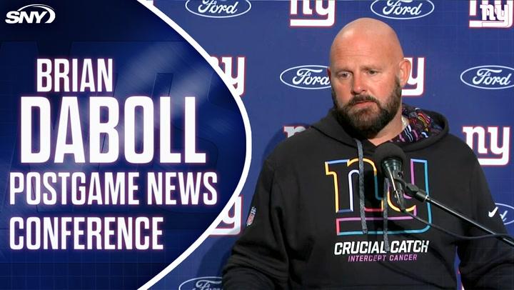 Brian Daboll discusses the Giants' 29-20 win over the Seahawks at the postgame conference.