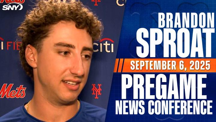 Brandon Sproat on making his MLB debut for the Mets on Sunday vs Cincinnati