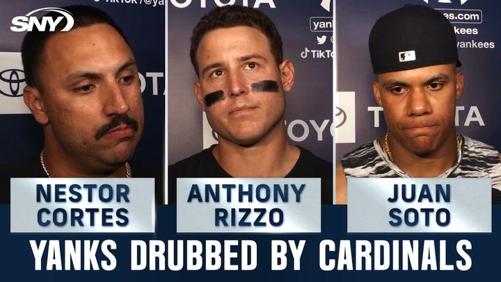 Nestor Cortes, Anthony Rizzo, and Juan Soto discuss the dreadful Yankees loss to the Cardinals.