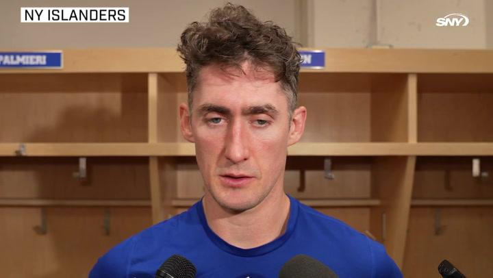 Brock Nelson reacts to shutout win at Jets | Islanders Post Game