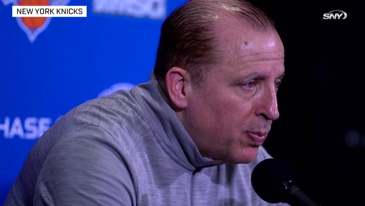 Knicks vs. Raptors: Tom Thibodeau on how slow start hurt chances in loss | Knicks News Conference