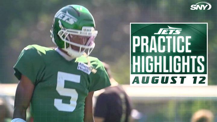 Jets Training Camp Highlights | Justin Fields, Breece Hall, Garrett Wilson | 8/12/25