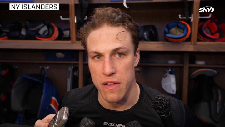 Anders Lee, Hudson Fasching react to Islanders clinching a 2023 playoff berth | Islanders Post Game