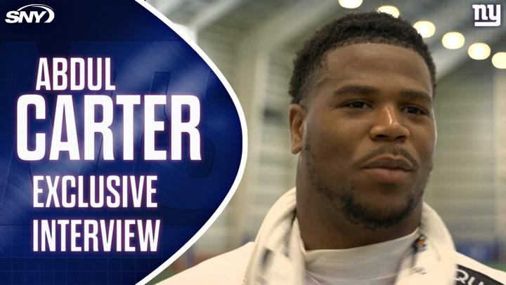 Abdul Carter on first week of Giants training camp