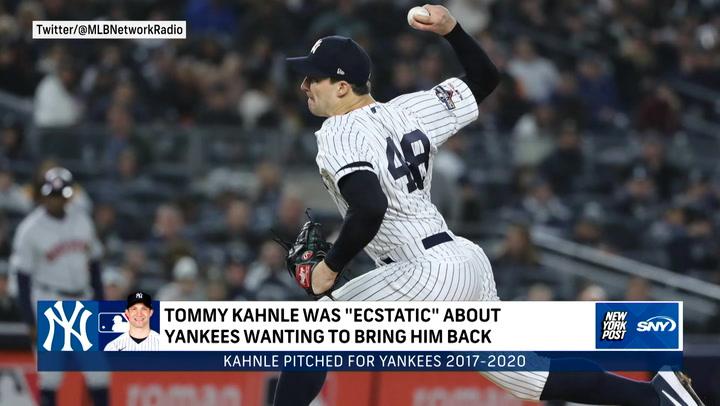 Tommy Kahnle ‘ecstatic’ about Yankees wanting him back in the Bronx