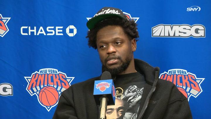 Knicks vs Bulls: Julius Randle on Evan Fournier, officiating in 119-115 loss | Knicks Post Game