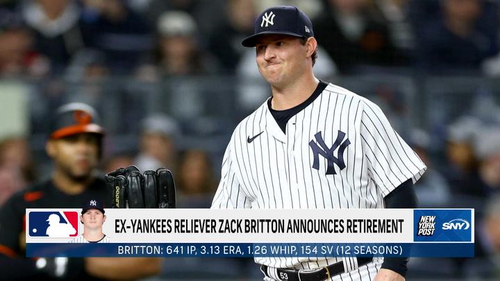 Ex-Yankees pitcher Zack Britton retires after 12 year MLB career