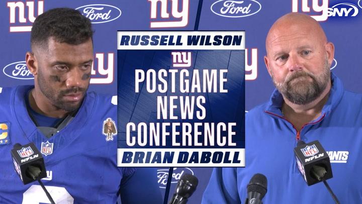 Russell Wilson on 'close' loss to Commanders, Brian Daboll clears up Giants' QB situation