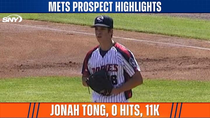 Jonah Tong strikes out 11 against Yankees Double-A club | Mets Prospect Highlights | 6/4/25