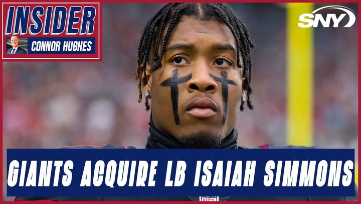 NFL Insider Connor Hughes talks Giants' new acquisition Isaiah Simmons and more  | SportsNite