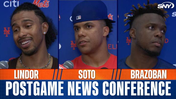 Francisco Lindor, Juan Soto, Huascar Brazoban on Mets' comeback win: 'We believe in the lineup'