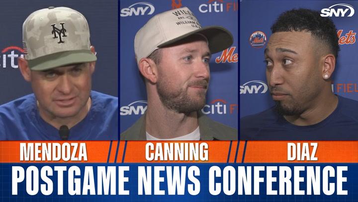 Carlos Mendoza, Griffin Canning, and Edwin Diaz on Mets 3-2 win over Yankees: 'Big-league game, big-league matchup'