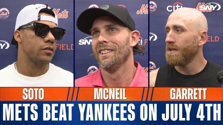 Juan Soto, Jeff McNeil, Reed Garrett and Justin Hagenman on Mets beating Yankees