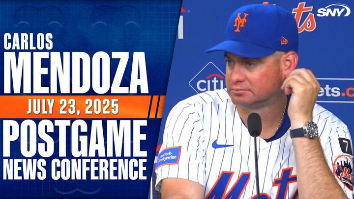 Carlos Mendoza on Mets' sweep of the Angels, Francisco Lindor and Pete Alonso's good days at the plate