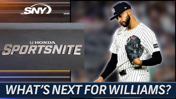 Yankees’ Devin Williams ponders next steps after poor outing; SportsNite discusses options.