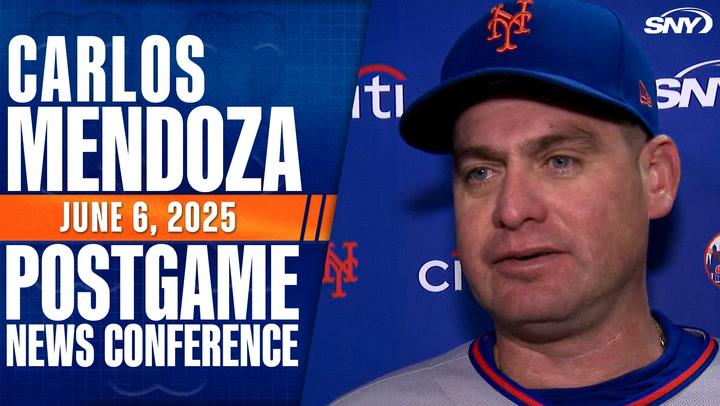 Carlos Mendoza talks 'special' Francisco Lindor, Kodai Senga pitch count, Brett Baty defensive play
