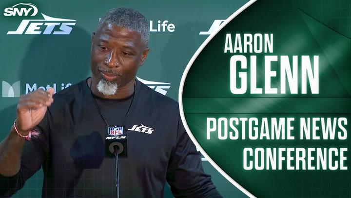Aaron Glenn on the exciting finish to the Jets 19-17 loss to the Eagles