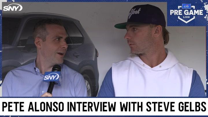 Pete Alonso talks balancing upcoming offseason, current Mets' postseason push with SNY's Steve Gelbs