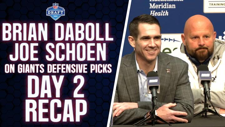 Giants' Brian Daboll and Joe Schoen on selecting S Tyler Nubin and CB Andru Phillips in NFL Draft