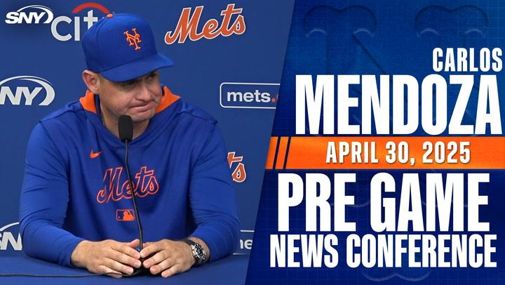 Carlos Mendoza gives updates on A.J. Minter and Paul Blackburn, talks Juan Soto's tough Mets start