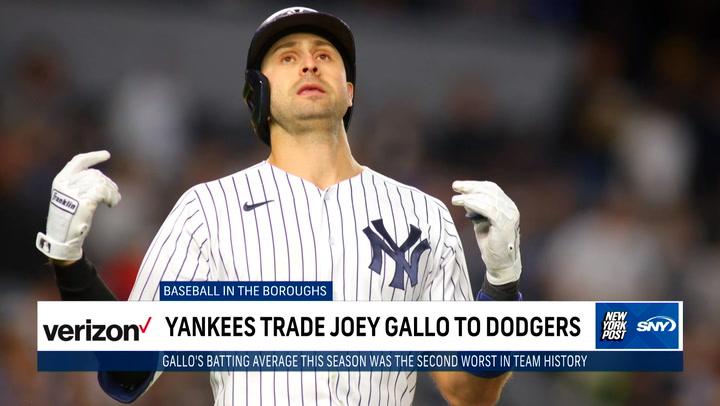 Yankees trade Joey Gallo to Dodgers